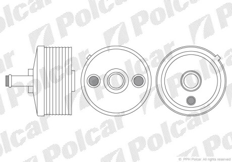 Радиаторы масла - (09G409061) Polcar 9513L8-2