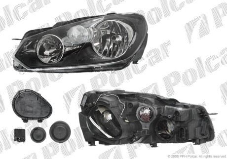 Reflektor gіуwny - (5K1941754E, 5K1941006L) Polcar 951810V