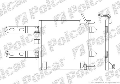 Радиаторы кондиционера - Polcar 9525K8C1