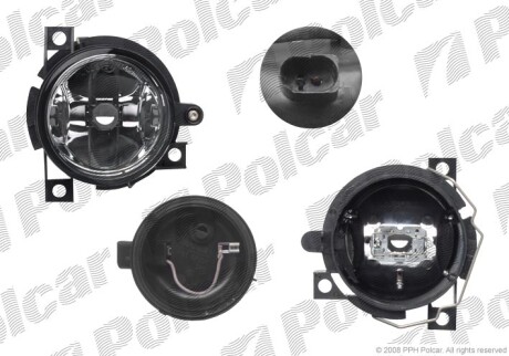 Lampa p/mgielna-prze - (5W0941699A, 6Q0941699, 6Q0941699A) Polcar 9526290E