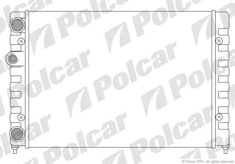 Радиаторы охлаждения - (6N0121253B, 6N0121253A, 6N0121253) Polcar 953808A1