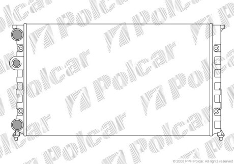 Радиаторы охлаждения - Polcar 953808A7