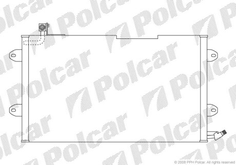 Радиаторы кондиционера - Polcar 9538K8C2