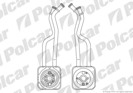 Радиаторы масла - (036117021G) Polcar 9541L8-2