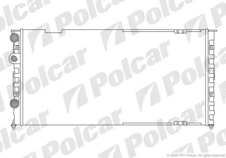 Радиаторы охлаждения - (357121251, 357121251B, 357121251C) Polcar 954608-5