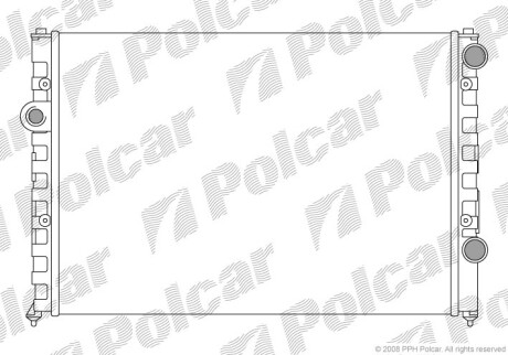 Радиаторы охлаждения - (3A0121253, 3A0121253B) Polcar 954708A1