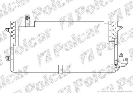 Радиаторы кондиционера - (3A0820413A) Polcar 9547K8B2