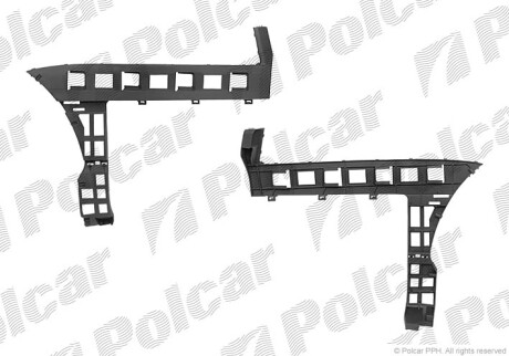 Крепление бампера - (3C5807377) Polcar 95559611