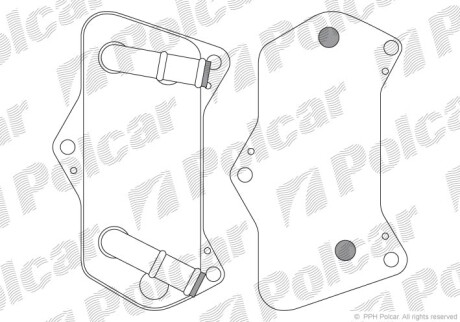 Радиаторы масла - Polcar 9555L8-2