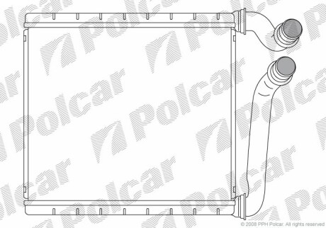 Nagrzewnica - (3C0819031) Polcar 9555N81X