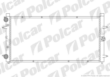 Радиаторы охлаждения - Polcar 956608-2