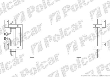 Радиаторы кондиционера - Polcar 9566K8C1