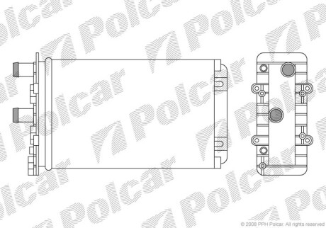 Радиаторы обогрева - (701819032) Polcar 9566N8-4