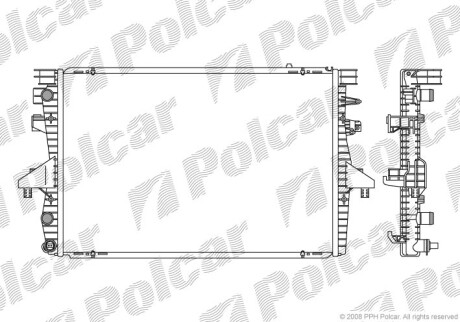 Chіodnica wody - (7H0121253F, 7H0121253H, 7H0121253K) Polcar 9568081X