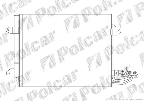 Радиаторы кондиционера - Polcar 9578K8C1S