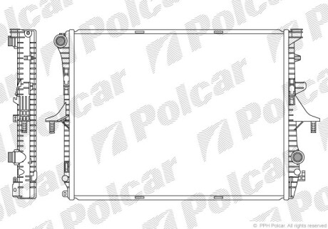 Радиаторы охлаждения - (7L0121253, 7L0121253A, 7L6121253B) Polcar 958008-1