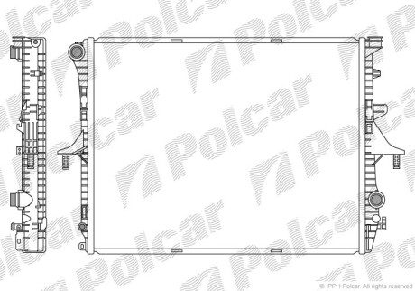 Радиаторы охлаждения - Polcar 958008-3