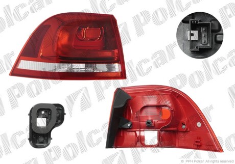 Lampa tylna - Polcar 958287V