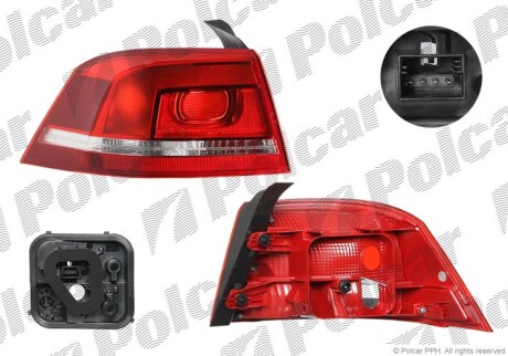 Lampa tylna /q/ - Polcar 95D188V