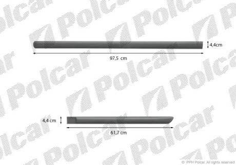 Накладки боковые компл. - Polcar 99LBL427