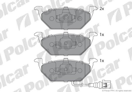 Klocki hamulcowe - Polcar S700010