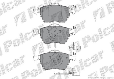 Klocki hamulcowe - Polcar S700012