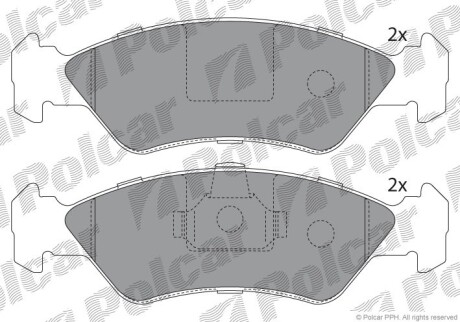 Klocki hamulcowe - Polcar S700030