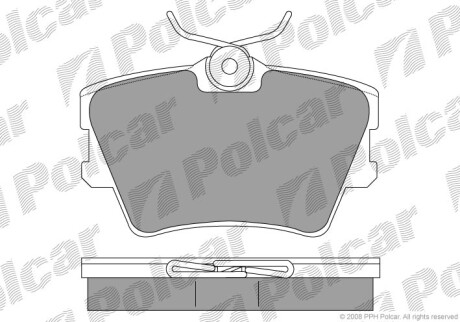 Klocki hamulcowe - Polcar S701129