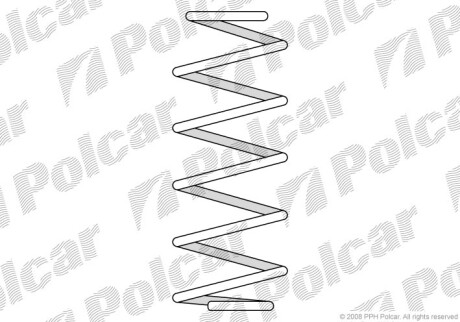 Sprezyna zaw.-tyј - (2S615560AD, 1477383, 2S615B692AE) Polcar ST547567