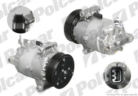 Sprкїarka klimatyz. - (92600BB00A, 92600BB01A, 92600BB02A) Polcar TSP0155965