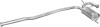 Central silencer Renault R19 1.7, 1.9D Chamade 88-96 POLMO / 21.15 - (7700787221) POLMOSTROW 2115 (фото 1)