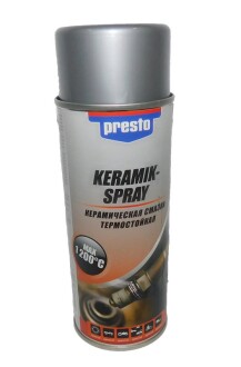 Мастило керамічне високотемпературне Keramik-Spray -40°С/+1200°С (/157073) 400мл - Presto 217616