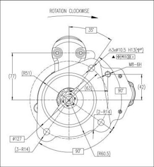 Фото 5 - Автомобильный стартер PRESTOLITE ELECTRIC M93R3059SE