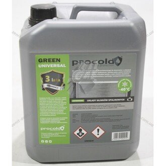 Антифриз Green G11 -40°C зеленый, 5л - PROCOLD PG405K