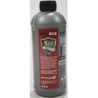 Антифриз-концентрат Red G12 Concentrate -80°C красный, 1л - PROCOLD PRK1K