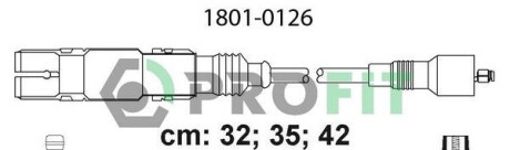 Високовольтні кабелі - (78905401, 078905536A, 078905534A) PROFIT 1801-0126