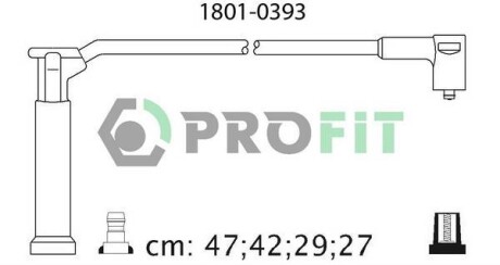 Комплект проводів високої напруги - PROFIT 1801-0393