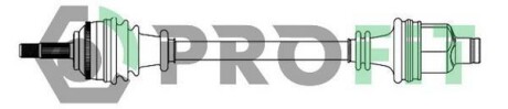 Полуось переднего моста - ((7700110482, 7701352774, 7701352776, 7701470721)) PROFIT 2730-0398 (фото 1)