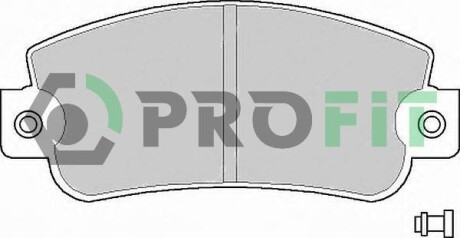 Комплект гальмівних накладок, дискове гальмо - PROFIT 5000-0346