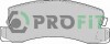 Колодки дискового тормоза - (04466YZZAB, 0446632050, 0446633040) PROFIT 5000-0478 (фото 1)