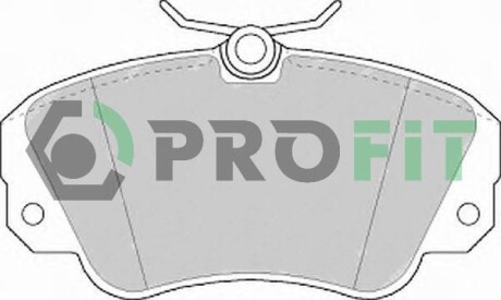Комплект гальмівних накладок, дискове гальмо - PROFIT 5000-0686