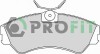 Комплект гальмівних накладок, дискове гальмо - (701698151C) PROFIT 5000-0785 (фото 1)