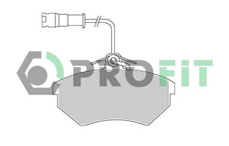 Колодки дискового тормоза - ((357698151C, 357698151F)) PROFIT 5000-0954