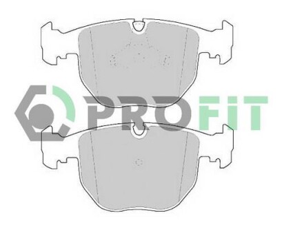 Комплект гальмівних накладок, дискове гальмо - PROFIT 5000-0997