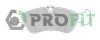 Комплект гальмівних накладок, дискове гальмо - (90399495) PROFIT 5000-1067 (фото 1)