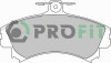 Комплект гальмівних накладок, дискове гальмо - (3345670) PROFIT 5000-1093 (фото 1)