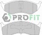 Комплект гальмівних накладок, дискове гальмо - (4882107, CHR0101889S) PROFIT 5000-1098 (фото 1)