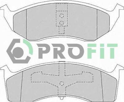 Комплект гальмівних накладок, дискове гальмо - PROFIT 5000-1098