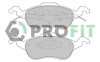 Комплект гальмівних накладок, дискове гальмо - (1075558, 1151049) PROFIT 5000-1318 (фото 1)