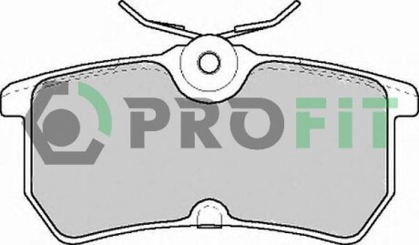 Комплект гальмівних накладок, дискове гальмо - PROFIT 5000-1319